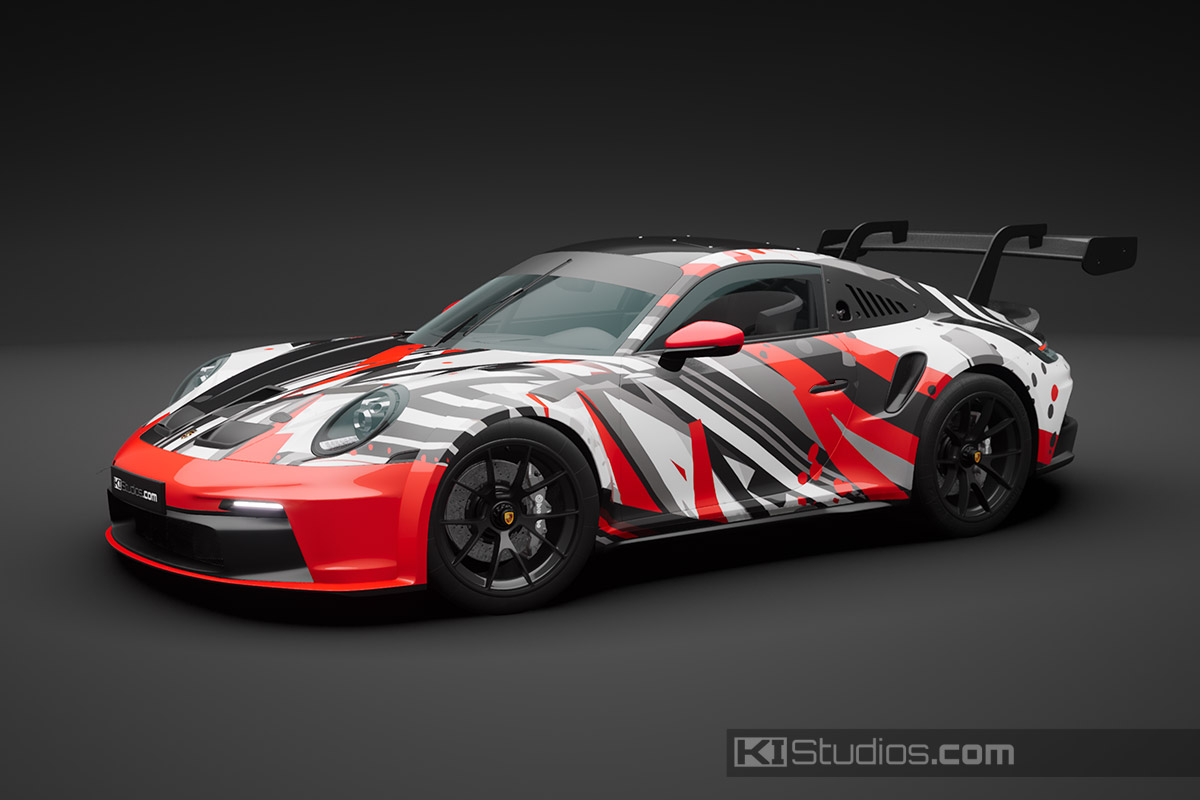 Porsche 911 Cup Car Racing Livery Wrap by KI Studios