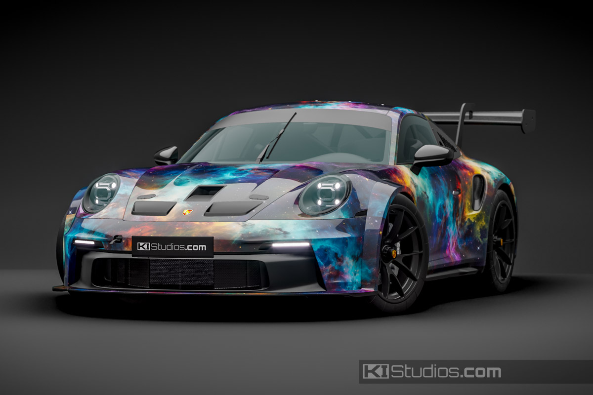 GALAXY Porsche Cup Racing Printed Wrap by KI Studios