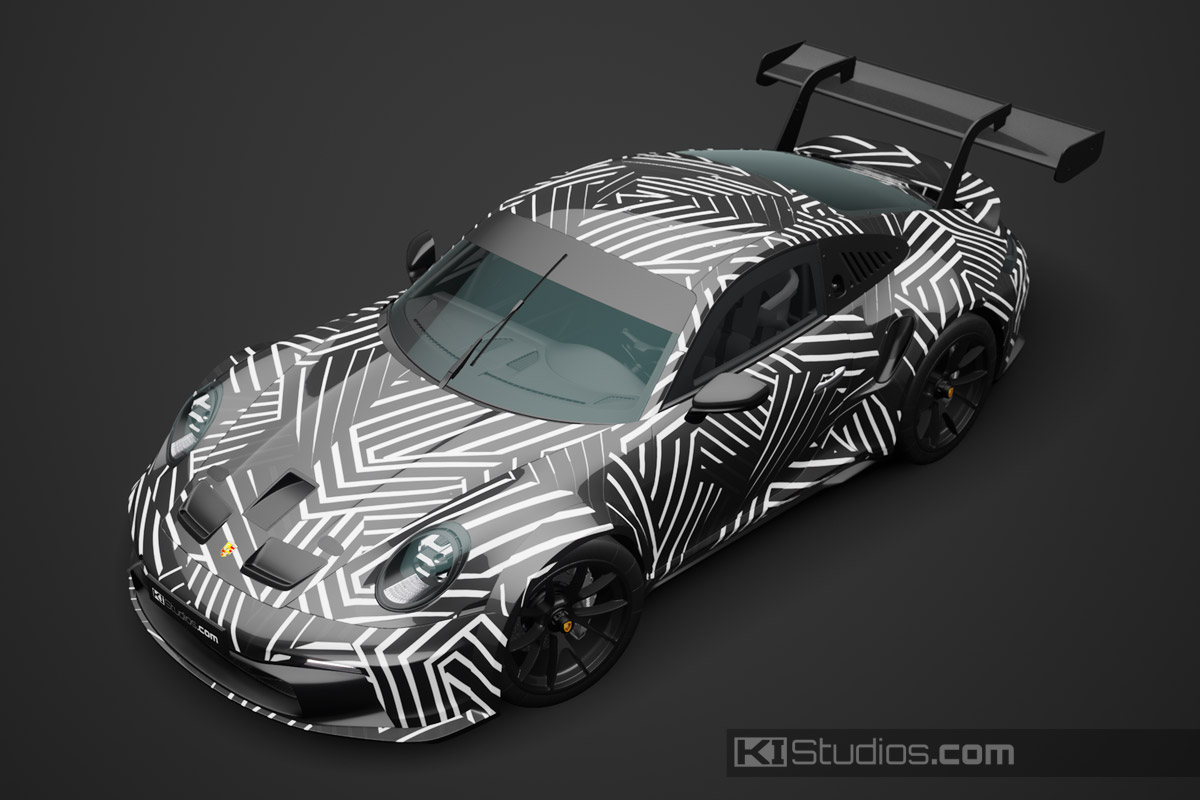 Prototype Camouflage Porsche 911 Livery Car Wrap by KI Studios