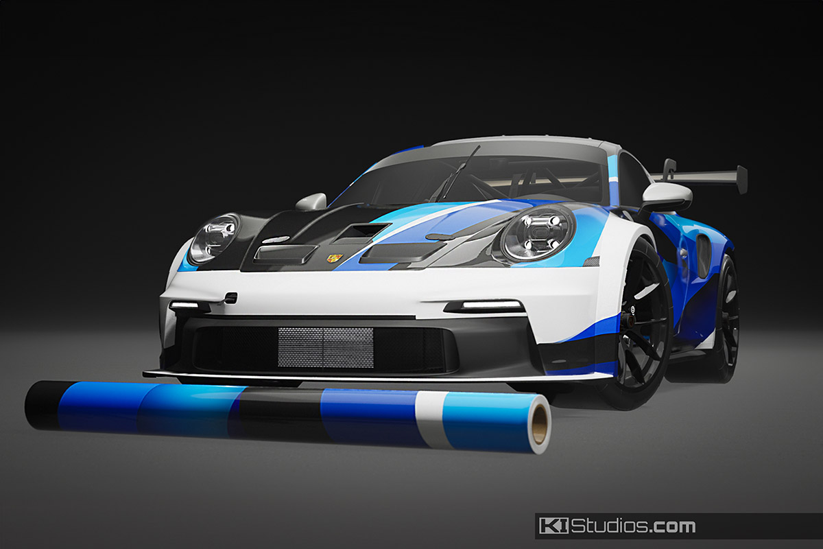 Porsche 992 GT3 Cup Exclusive Racing Livery, 1 of 1 by KI Studios