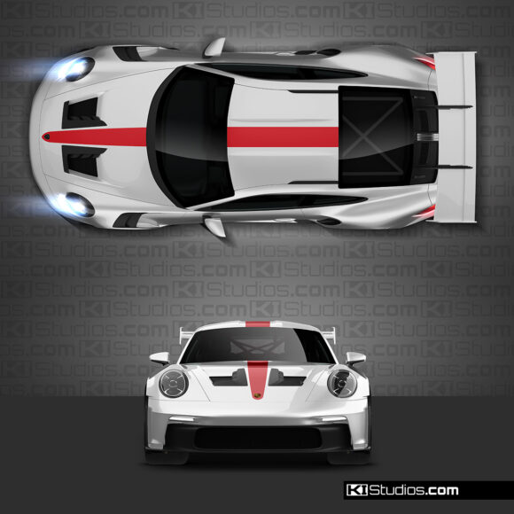 Porsche 992 GT3 RS Center Single Top Stripe