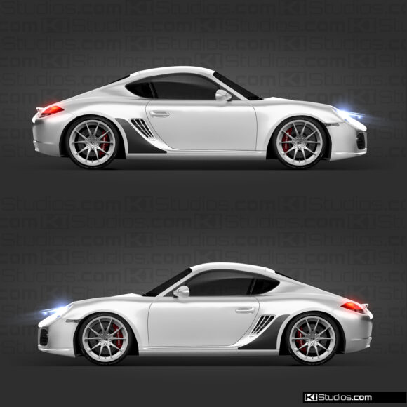 Porsche 987 Cayman Replacement Stone Guards Extended Size