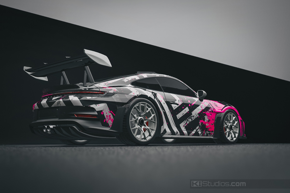 Exclusive one of one Porsche Racing Livery Wrap